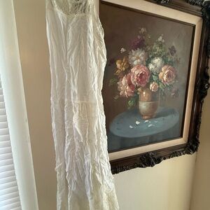 Free People Ivory Sleeveless Dress